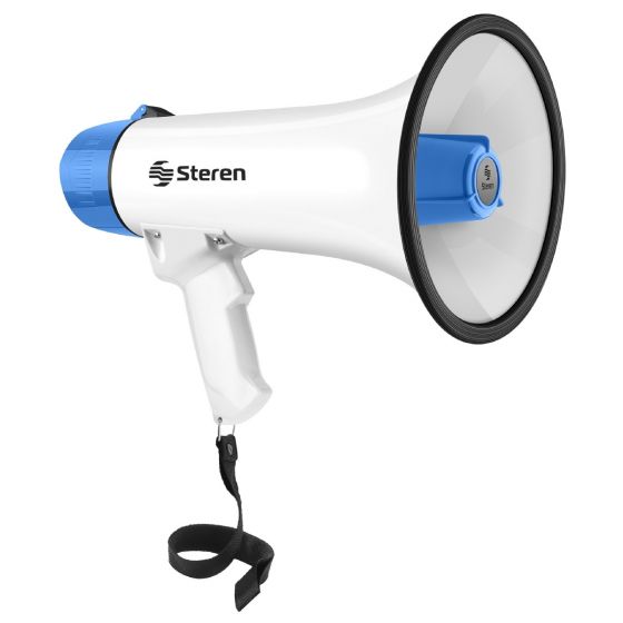 Megáfono con sirena