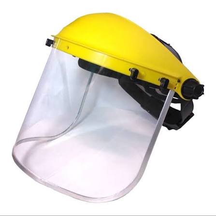 Cabezal con mica (cabezal con protector facial, careta para esmerilar)
